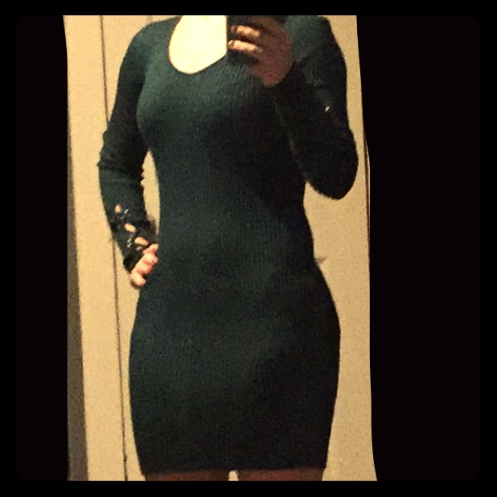 Dark green sweater dress size Small